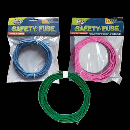 3mm Safety Fuse (Assorted) - 15 Rolls