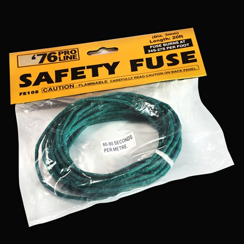 Fuse > 12 Packs of 20' 3mm Cannon Fuse - 24 to 30s per foot