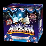 American Glory - 9 Shot 500 Gram Fireworks Cake - Sky Bacon