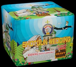Shotgun Wedding - 36 Shot 500-Gram Fireworks Cake - Brothers Pyrotechnics