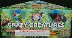 Crazy Creatures - 36 Shot 500-Gram Fireworks Cake - Brothers Pyrotechnics