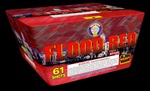 Flood Red - 61 Shot 500 Gram Fireworks Cake - Brothers