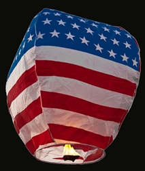 Sky Lantern American Flag