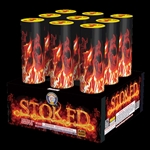 Stoked - 9 Shot Finale Rack - Brothers Fireworks